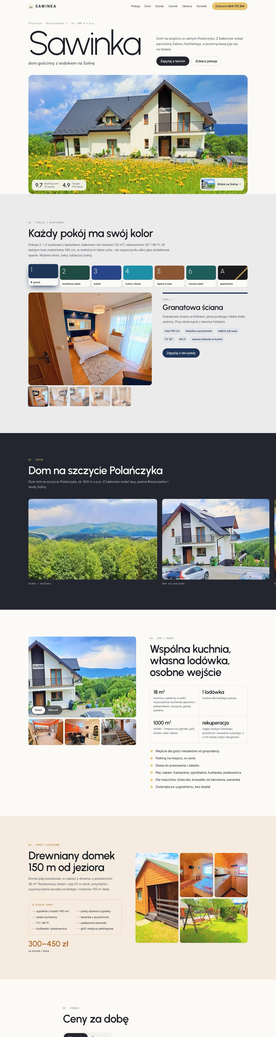 Strona Sawinka, zrzut ekranu